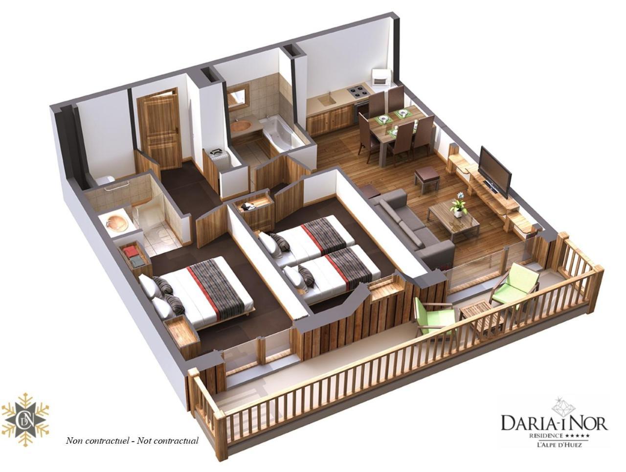 Residence Daria-I Nor By Les Etincelles Alpe d'Huez Exterior foto